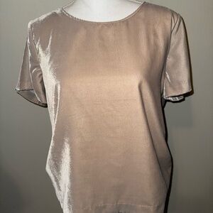 J. Crew Women's Shimmering Tan Blouse